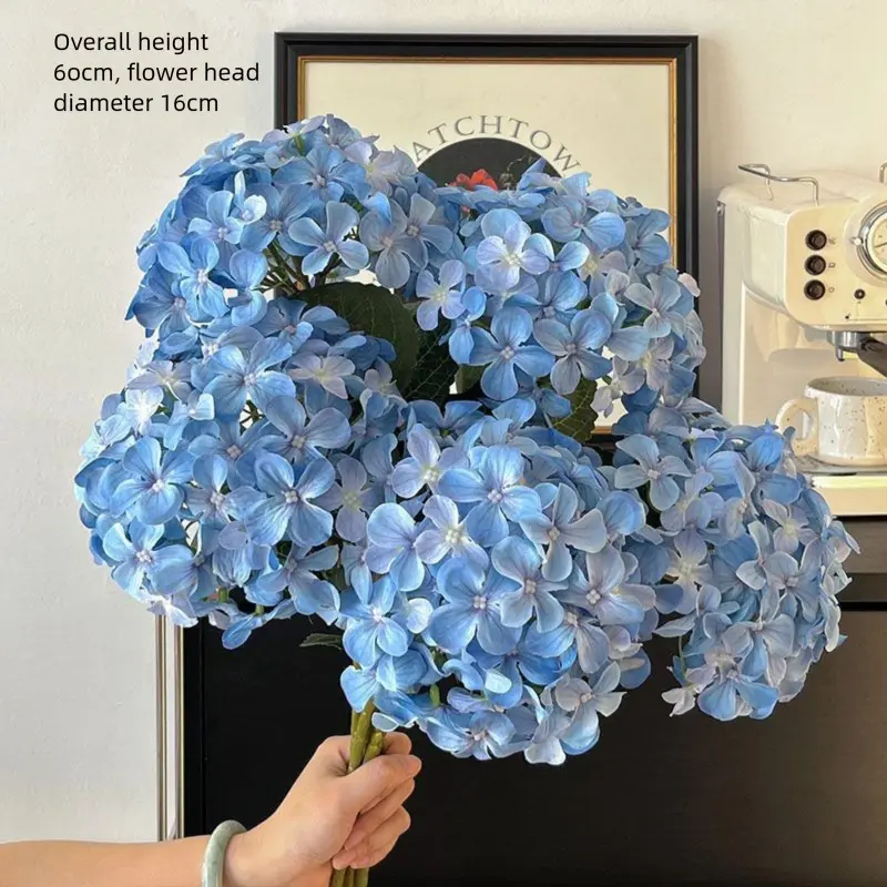 5 stems of deep blue Elsa hydrangeas