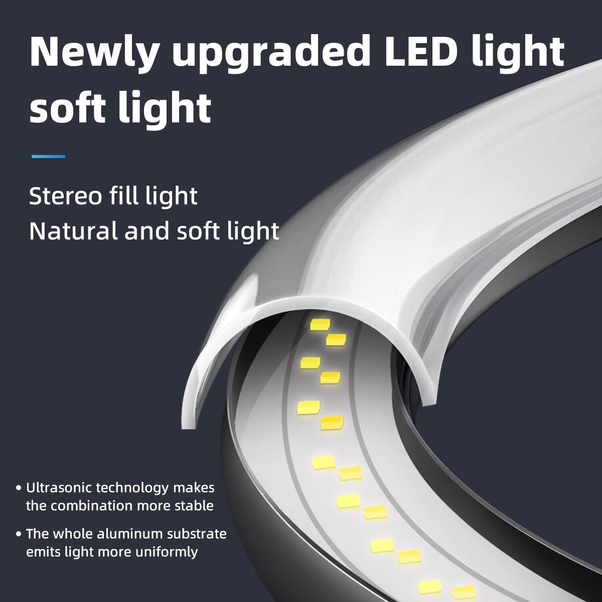 12’’ RGB Selfie Ring Light with 65’’ Tripod & Phone Holder, 10 Dimming Levels with Multiple Colors, Great for Recording, Streaming, Makeup, and Vlog Cellphone Smartphone