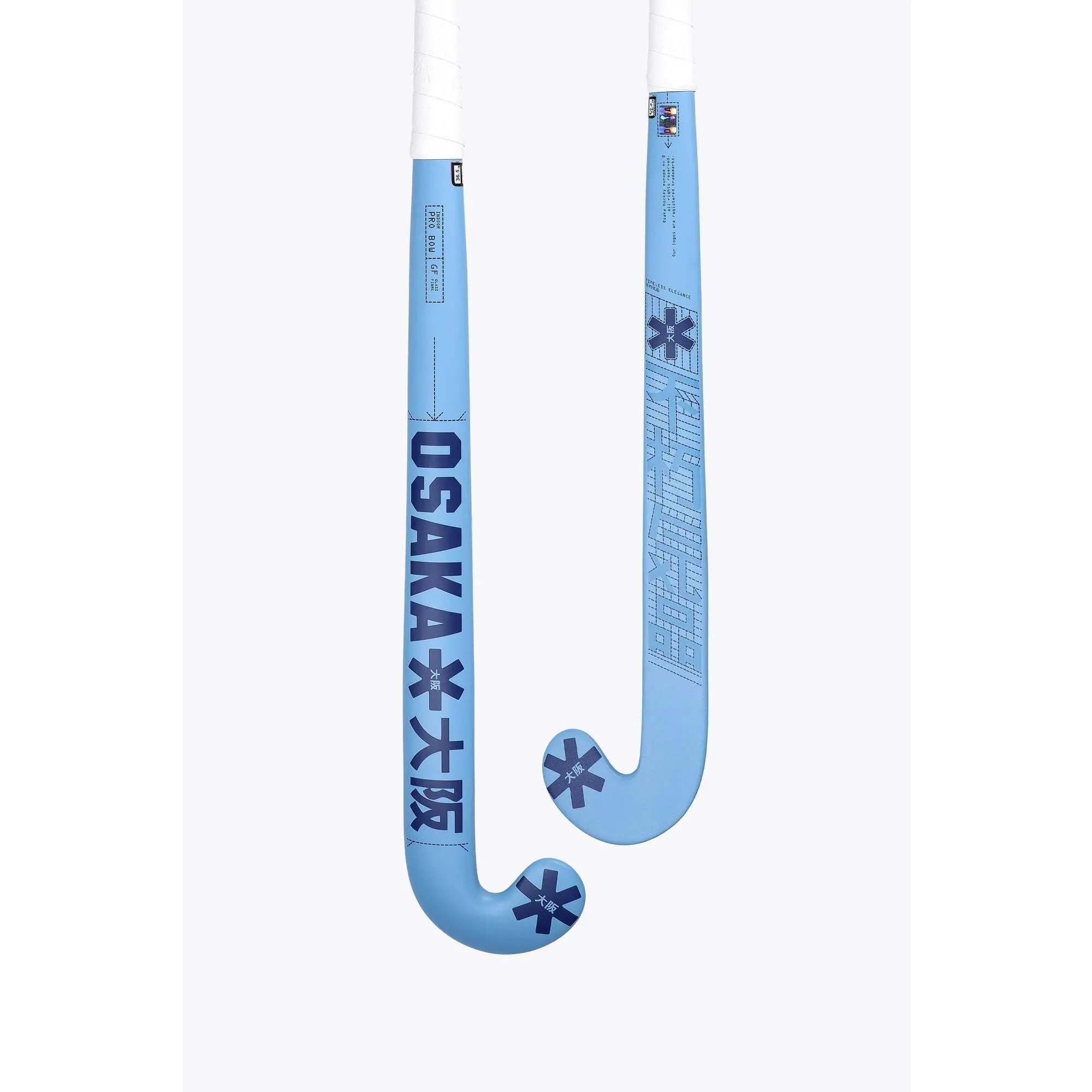 Osaka Indoor Hockey Stick Pro Bow GF | Silver Lake Blue
