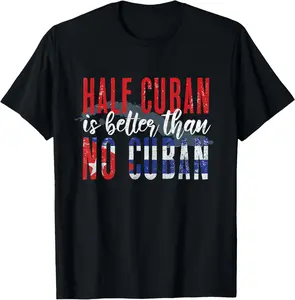100% cotton Unisex Funny Cuba Lover Graphic for Women Men Cuban T-Shirt