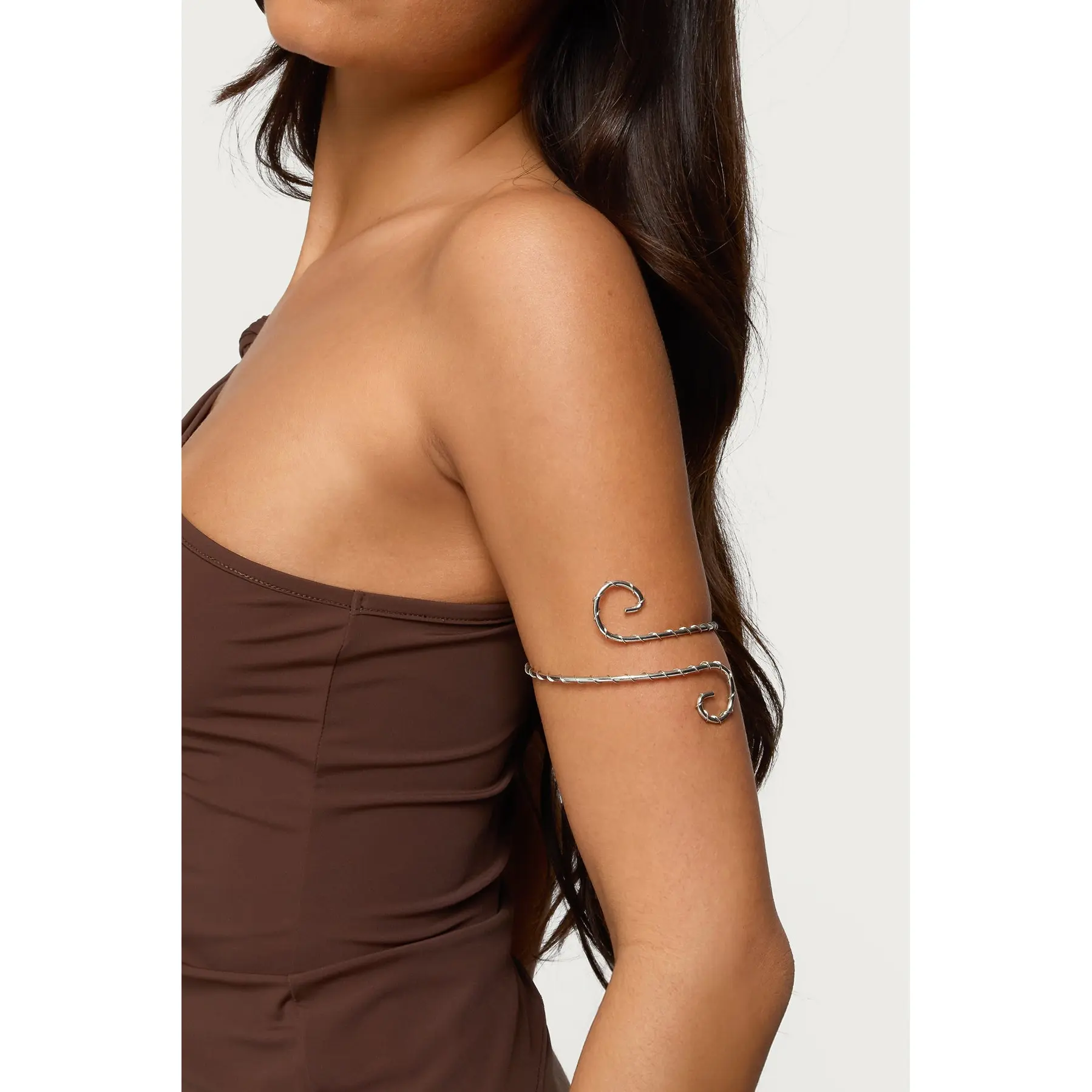 Spiral Twisted Arm Cuff