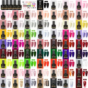 Nieves Gel Collection 66pcs - 60 Beautiful Gel Polish Colors & Essential Tools for Manicure - 15ml Each Bottle - Perfect for Nail Art Enthusiasts