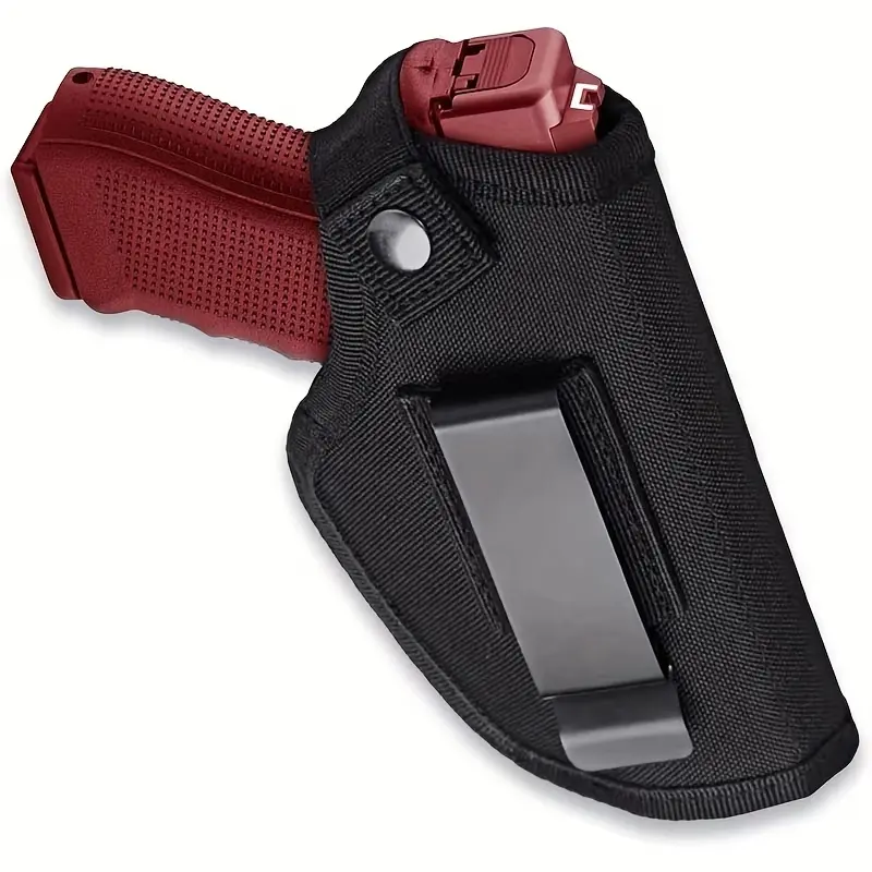 9mm Universal Gun Holster - Right/Left Hand Compatible, Pocket Carry Holster, IWB/OWB Fit for Subcompact, Compact, Medium Handguns (Sports & Outdoor Gun Accessory)