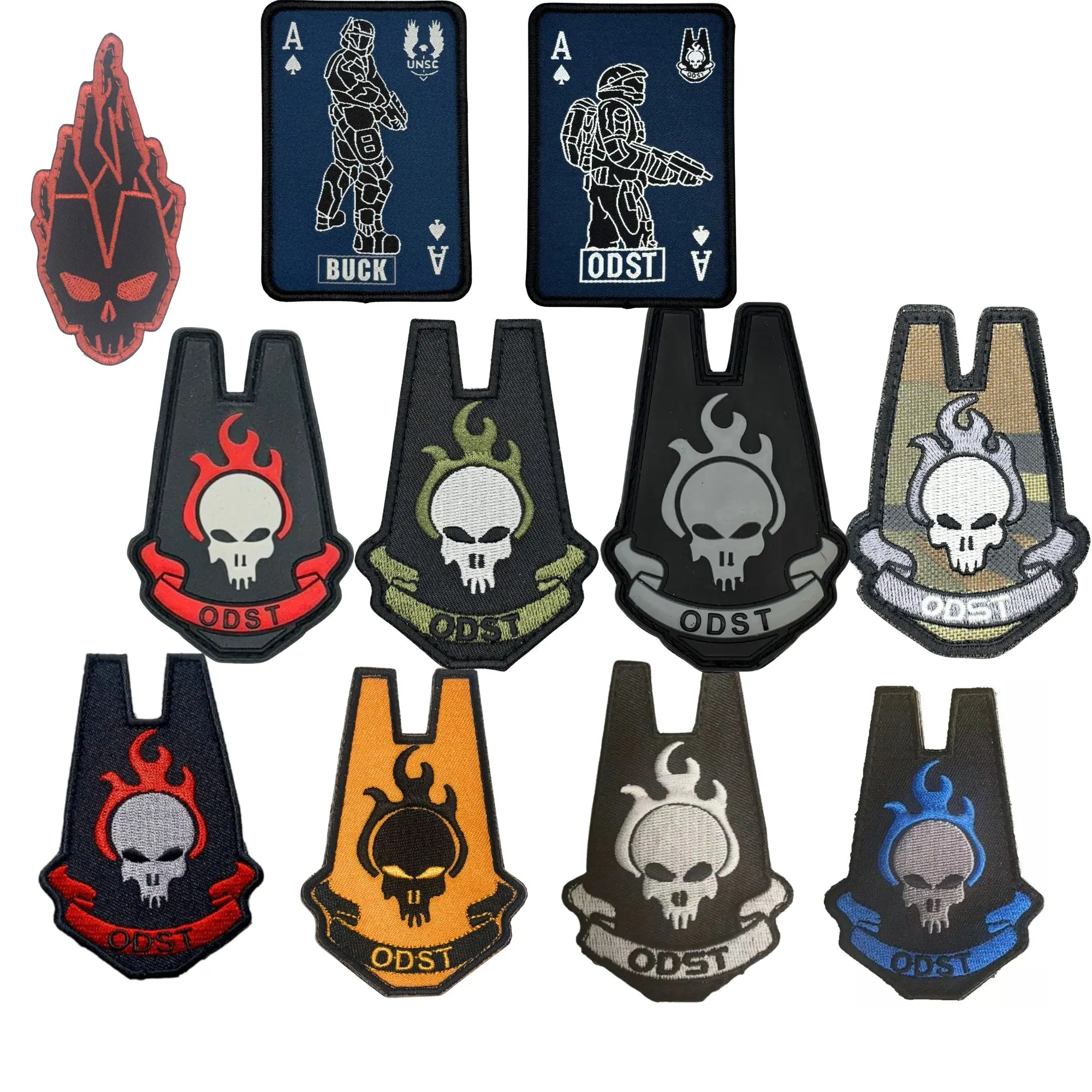 Video Game inspired ODST Jumpers Hook Fastener Patches Many Designs to Choose From