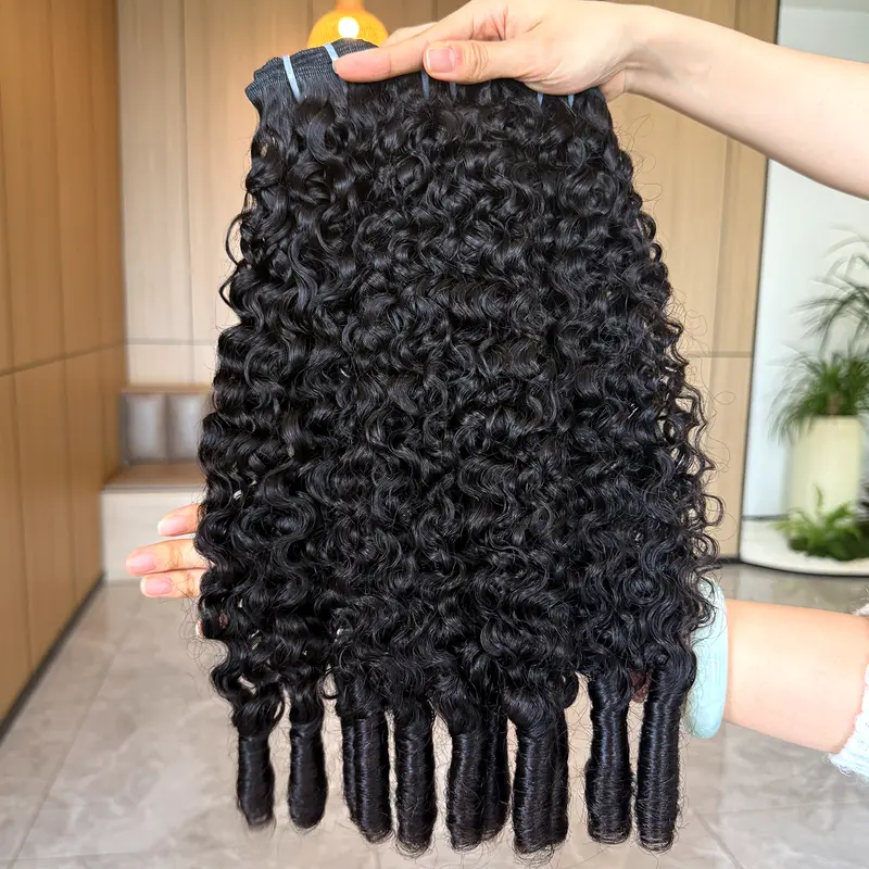 【Hot Sale】VIPbeauty Burmese Curly Bundles Human Hair 100% Unprocessed Human Hair Bundles Deals Indian Curly Human Hair Extensions 16A Burmese Curly Human Hair Bundles for Black Women Natural Black Spiral Curly End Human Hair Weft Extensions#SohoChic