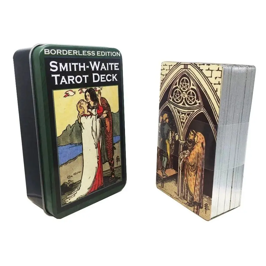 The Smith Waite and Rider Waite Tarot Full Deck Premium Tin Box Card Game with English Versions, Divination Tool for Adult, Perfect for Beginners & Experts