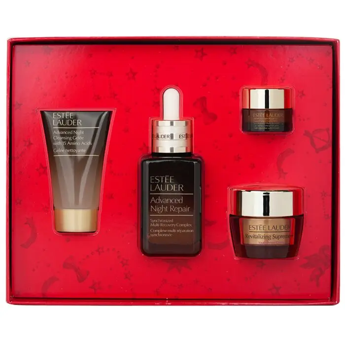 ESTÉE LAUDER The Lift-Glow Routine Skincare Set, Giftable Kit with Cleansing Gel & Repair Cream, Gift