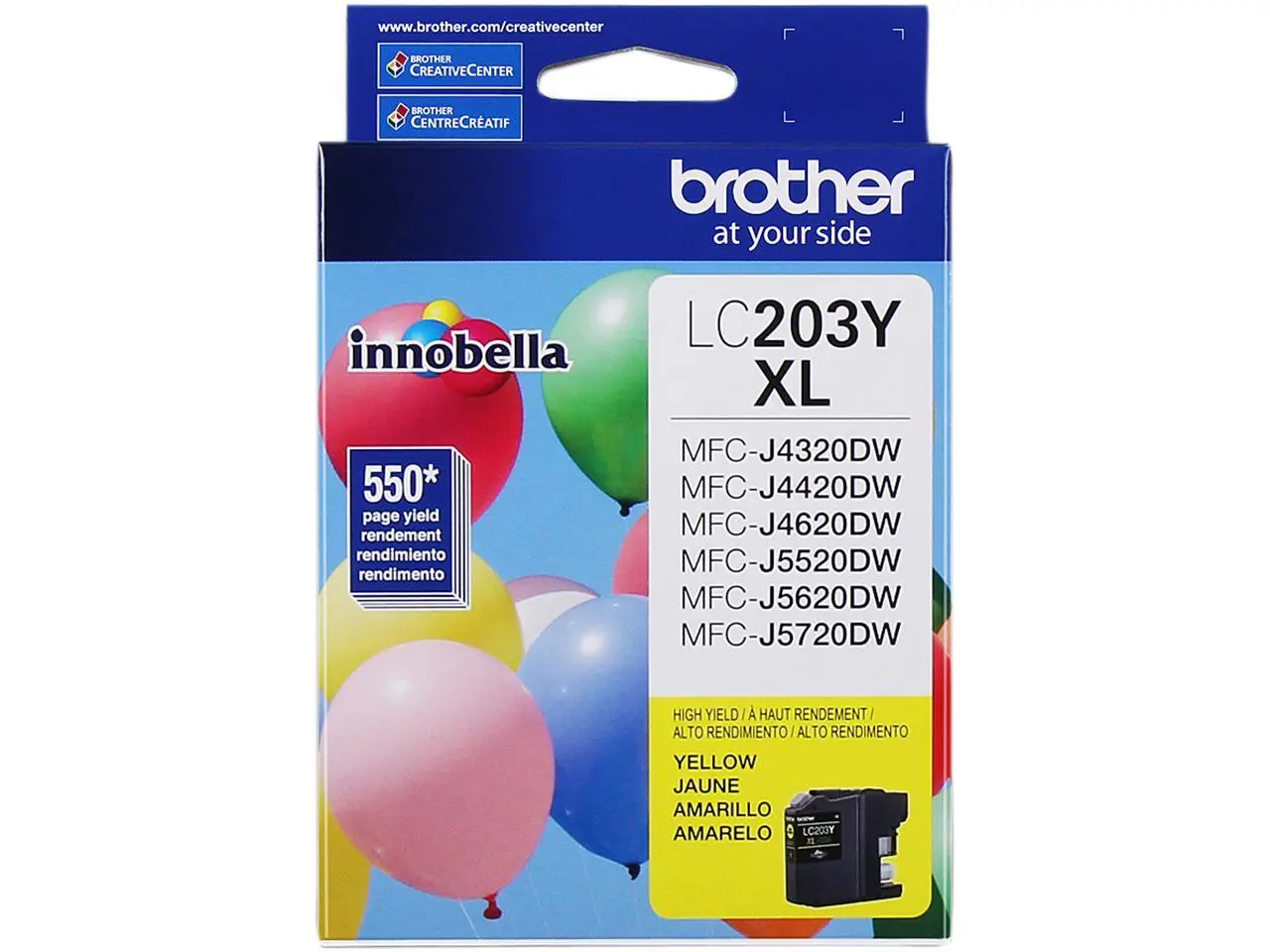 Brother LC203Y High Yield Innobella Ink Cartridge - Yellow Brother LC203Y High Yield Innobella Ink Cartridge - Yellow