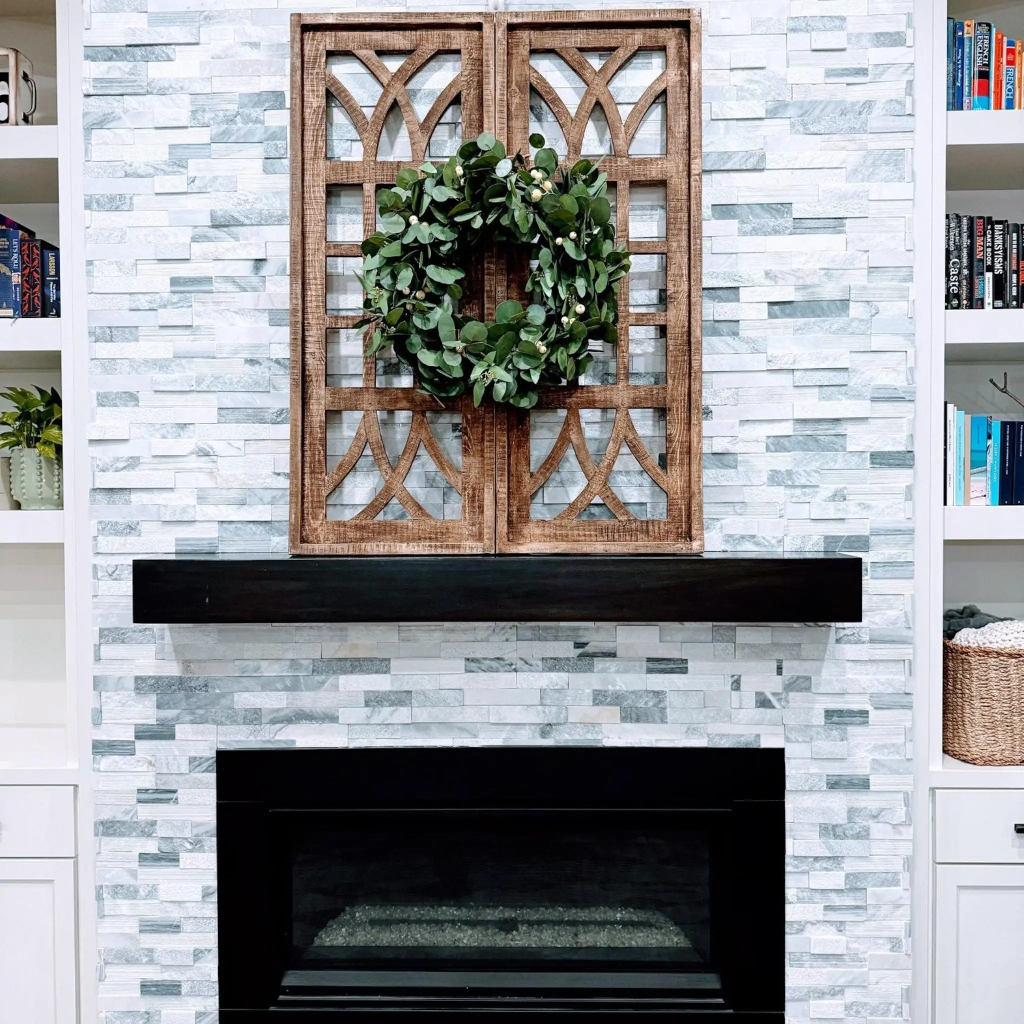 Farmhouse Wooden Wall Window Arch The Longview - TWO SIZES 48" And 60"