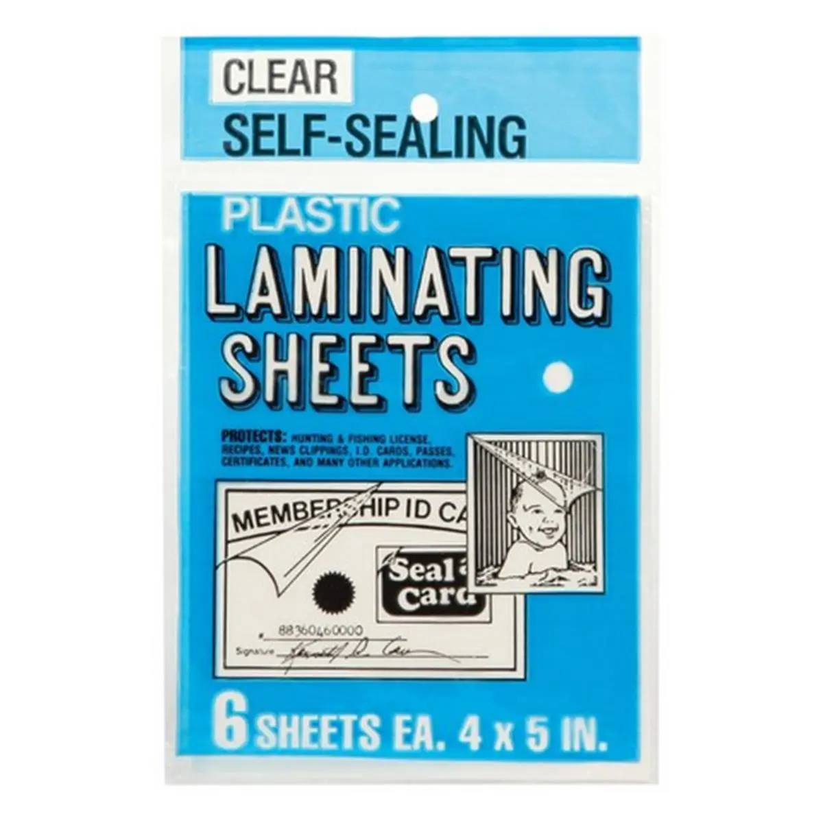 Seal-A-Card 64521 4 x 5 in. Laminating Plastic Sheets - pack of 24