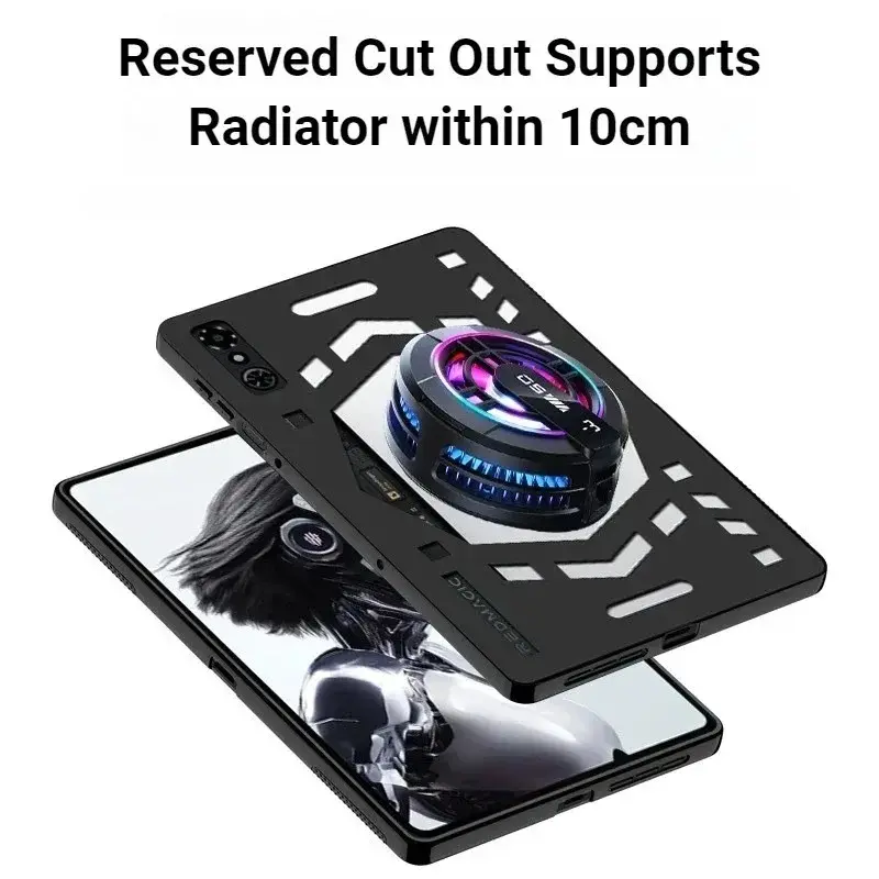 Hollow Cooling TPU Back Cover For ZTE Nubia RedMagic Astra / Tablet 3 Pro 9.06" Gaming Tablet Slim Shockproof Durable Protective Cover Case Tablet Protective Cover Tablet Casing Tablet Covers