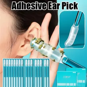 20PCS/24PCS Reusable Silicone Earwax Remover Sticks Soft Sticky Ear Picks Disposable Adhesive Gentle Ear Cleaner Safe for Kids Adults Earwax Removal Kit
