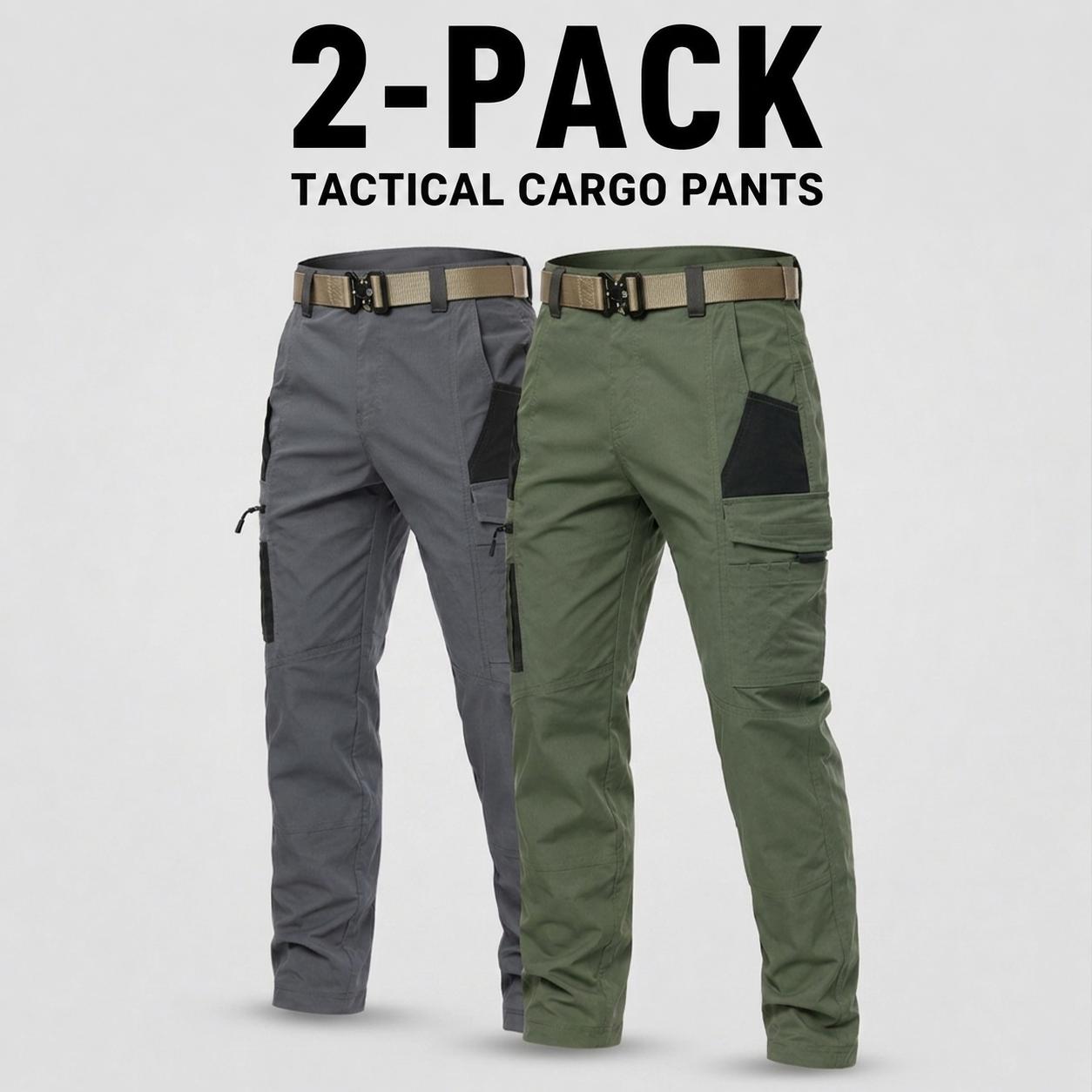 4Pack Men's Tactical Cargo Work Pants, Multi-Pocket Straight Leg Utility Trousers, Outdoor & Workwear | 1/ 2/3/4-pacs 4Pack Men's Tactical Cargo Work Pants, Multi-Pocket Straight Leg Utility Trousers, Outdoor & Workwear | 1/ 2/3/4-pacs