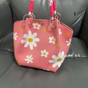 2026 New Cute Knit Handbag, Versatile Magnetic Closure, Stylish Crossbody Bag, Perfect for Daily Use, Fashionable Accessory