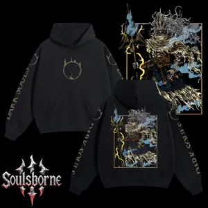 [Soulsborne Style] Vintage Grim Style Nameless King - Dark souls Unisex Hoodie, Soulsborne Gaming Apparel, Game Shirt, Video Game Clothes, Boy Merch, Gift For Him, Gift For Her, Soulslike Streetwear