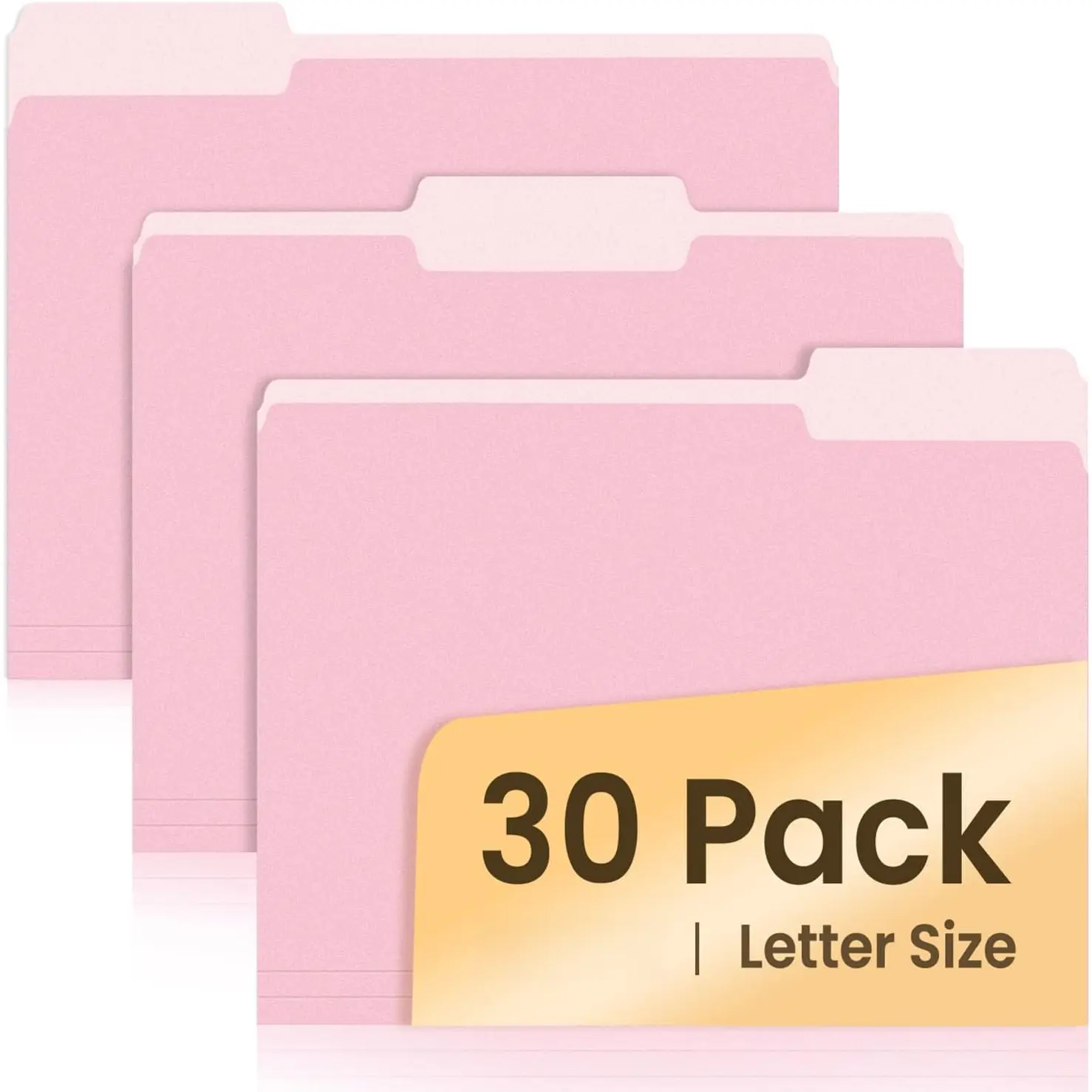 File Folders, 30 Pack Manilla Folders 8.5 x 11, Colored File Folders  Office School Supplies for Documents Files Paper,