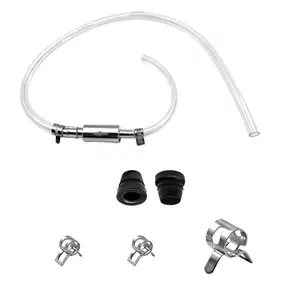 Universal Brake Fluid Bleeder Hose Kit with One-Way Check Valve | Durable Rubber Bleeding Tool for Auto, Truck, Motorcycle Maintenance | Easy One-Person Operation