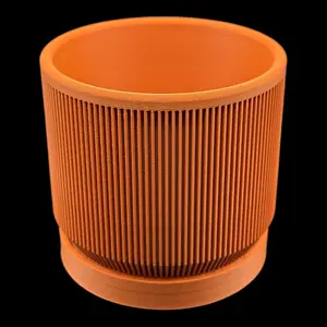 Ribbed 6" Pot w/ Driptray