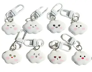 Cute Cartoon Cloud Emoticon Keychain, Luggage & Bag Accessory Charm