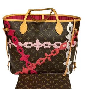 Pre-owned Canvas Tote Bags Louis Vuitton Tote Bag Monogram Bay Neverfull MM Rose Ballerine Poppy