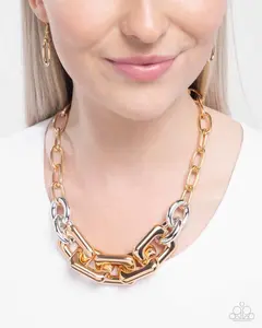 Resolute Radiance Gold Chunky Chain Necklace for Women Fashion Jewelry