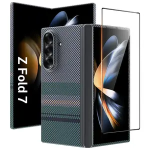 Benks Large Combo Includes Aurora Armor Case and Kevlar Screen Protector for Samsung Galaxy Z Fold 7 FOLD7 CASE SCREENPROTECTOR