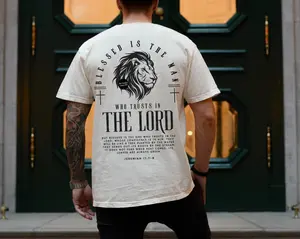 Blessed Is The Man 2025 T-Shirt, Men's Tee, Unisex Shirt, Religious Holiday Top, Scripture Tee, Resurrection Sunday Shirt, Full Size, Full Color