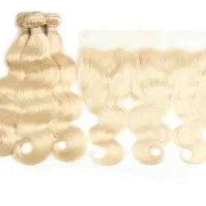 613 blonde 3 bundles + frontal *20,22,24 + 18 inch frontal*