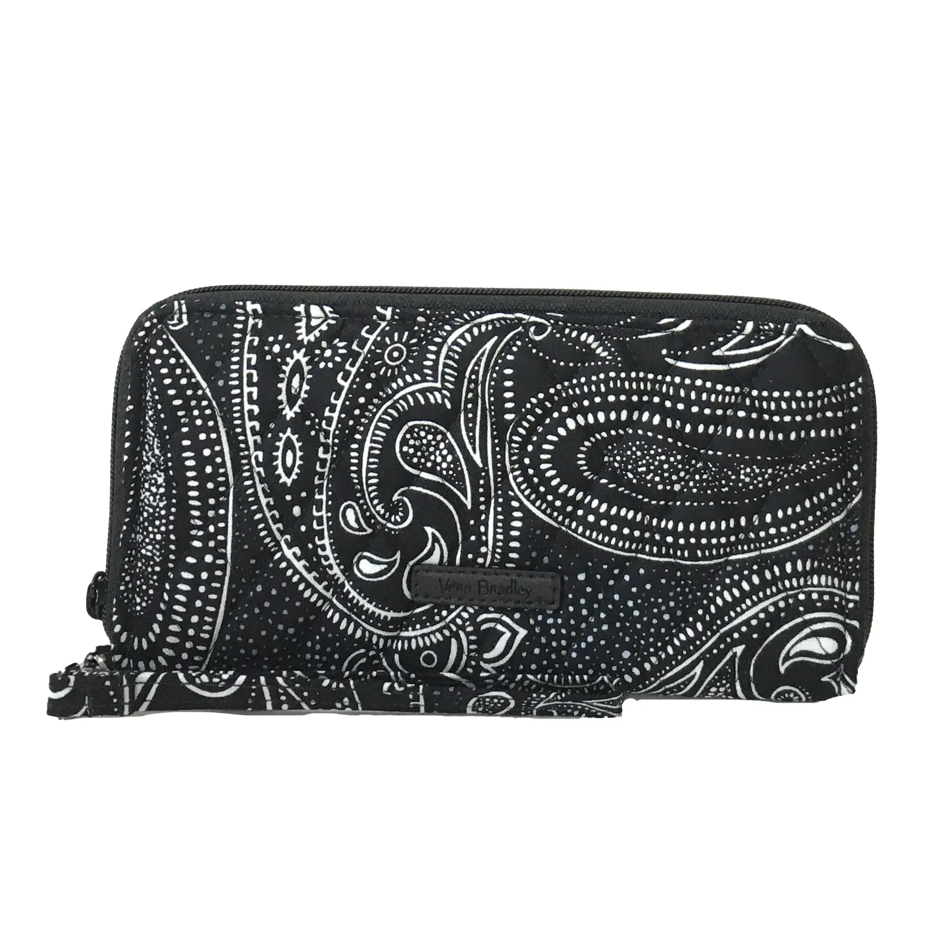 Vera Bradley Women's Paisley Cotton Accordion Wristlet - Elegant Clutch with RFID Protection, Casual