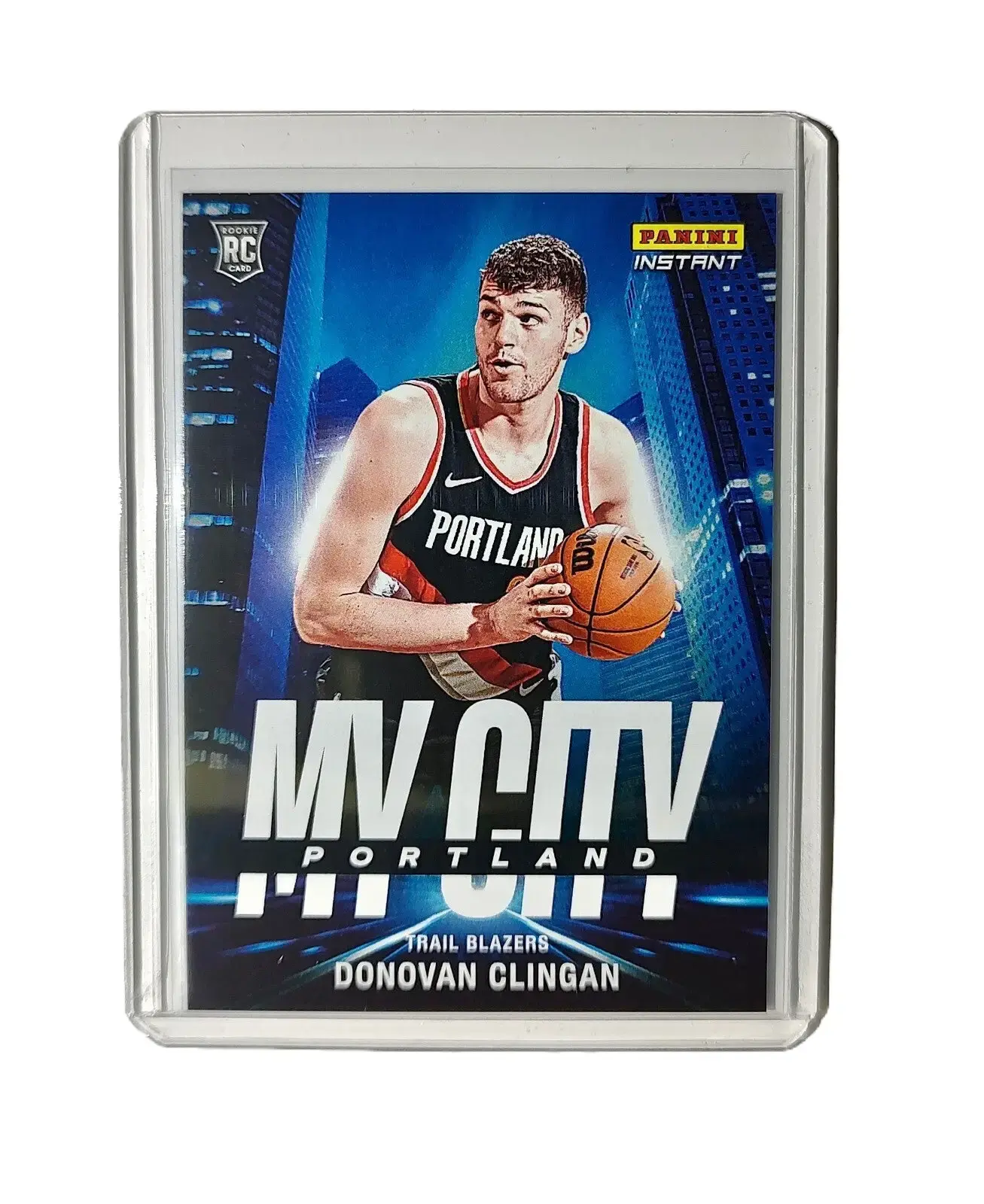 Donovan Clingan Rookie 2024-25 Panini MyCity NBA #24 Card Trail Blazers 1/268
