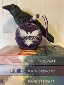 Tobias Ornament The Ravenhood 3.5 Inch Glittered Purple