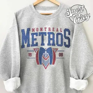 [Sale Up To 30%] + [Free Ship] Vintage 90s Montreal Metros Sweatshirt, Montreal Metros Heated Rivalry Hockey Crewneck, Hudson Williams Connor Tee