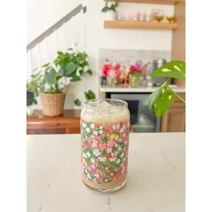 16oz Pink Lemonade Glass
