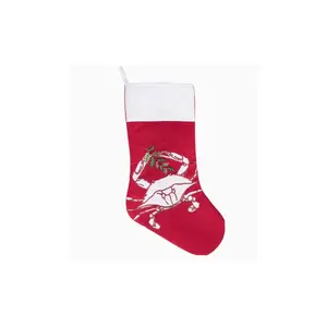 Christmas Crab Coastal Stocking