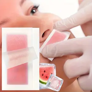 Watermelon Wax Strips for Face Hair Removal, Body Care, Portable Pain-Free Eyebrow and Lip Waxing, Quick and Gentle Disposable Wax Paper for All Skin Types