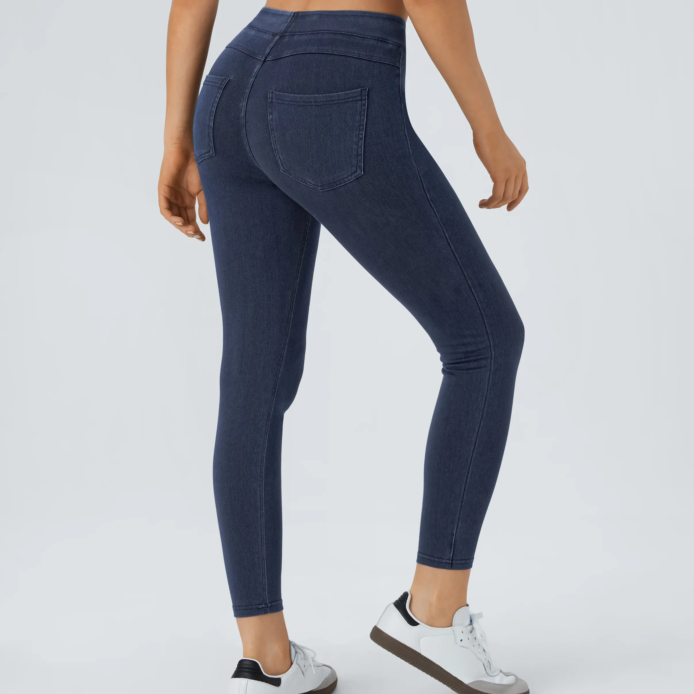 Washed Denim Navy Blue