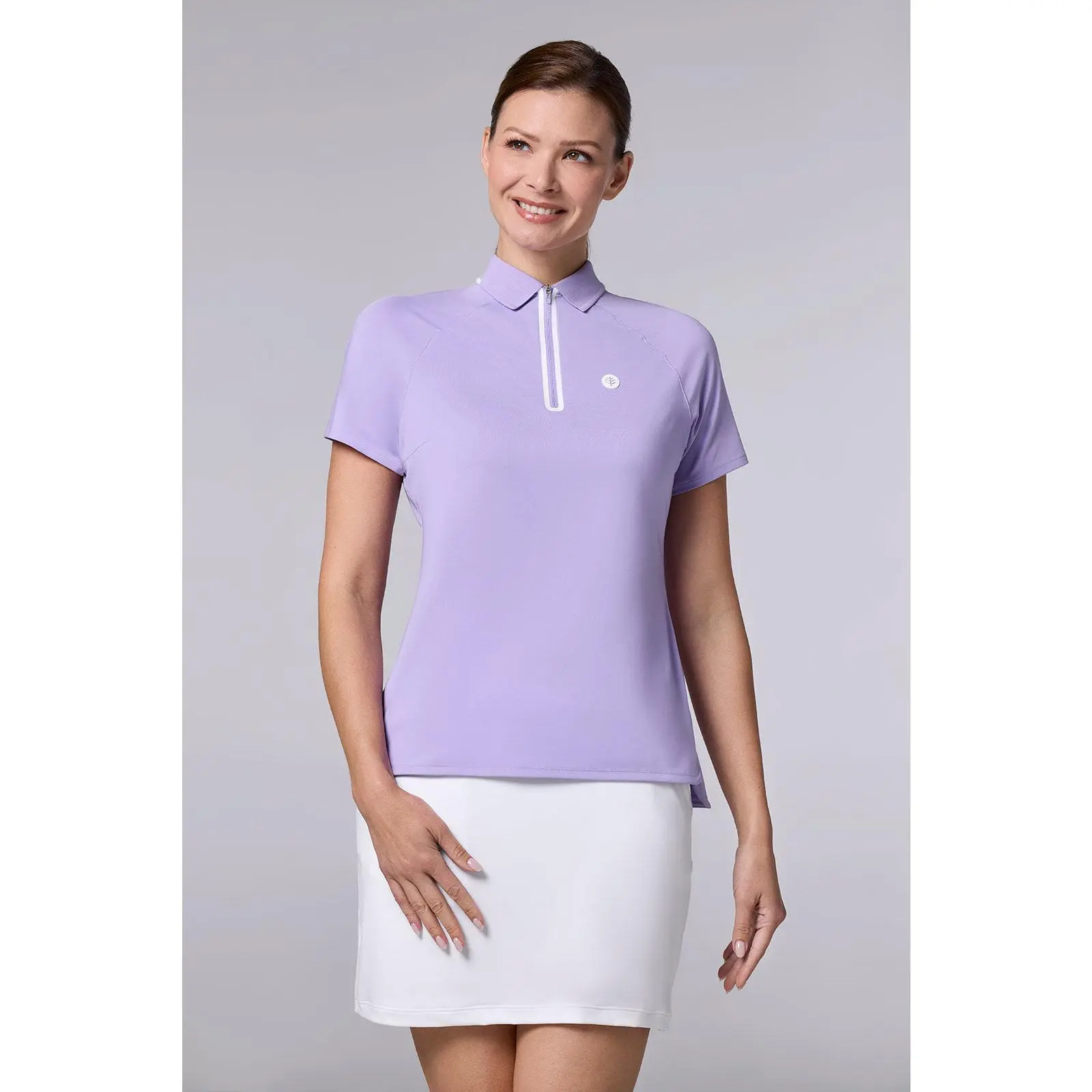 CourtLine Short Sleeve Polo | Lavendula