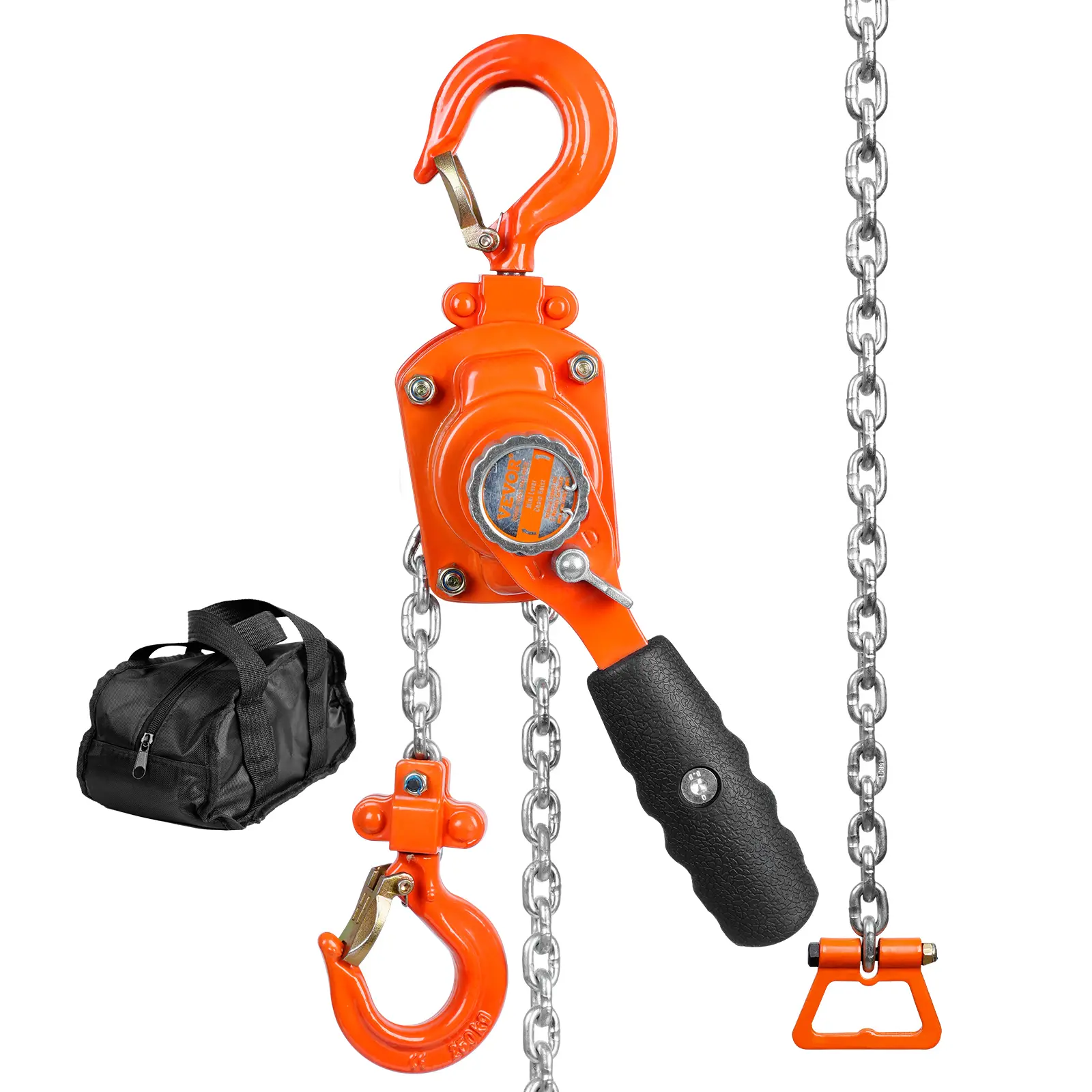 Spring new arrivals Manual Lever Chain Hoist, 1/4 Ton 550 lbs Capacity 10 FT Come Along, G80 Galvanized Carbon Steel with Weston Double-Pawl Brake, Auto Chain Leading & 360 °   Rotation Hook, for Garage Factory Dock