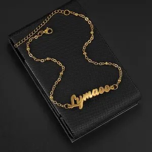 Custom Name Double Chain Style Anklet