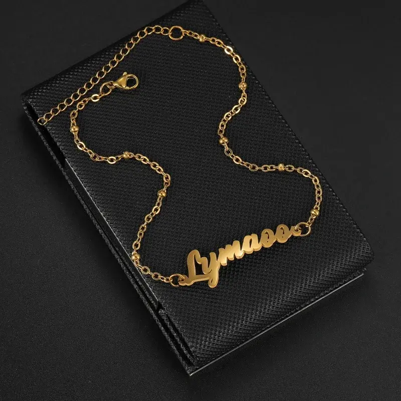 Custom Name Double Chain Style Anklet