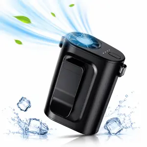 Portable Waist Fan Under Shirt Rechargeable 5000mAh, USB Clip-On Waist Fan, Powerful Personal Cooling Mini Hands-Free Fan for Outdoor Travel, Work & Long-Lasting 24H Cooling Airflow