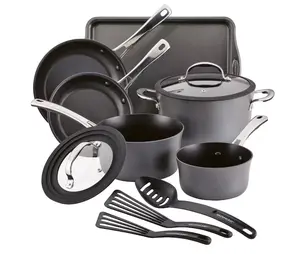 Rachael Ray Cook + Create 11-pc. Hard-Anodized Nonstick Cookware Set