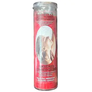Candle Perfume - Veladora Preprada - Leche De La Mujer Amada Decor Ornaments Decoration
