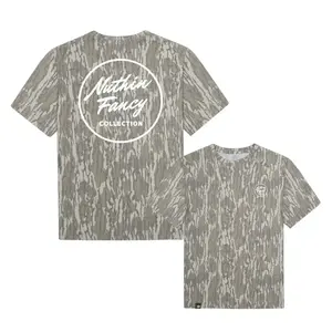 Mossy Oak NUTHIN' FANCYY Original Bottomland Camouflage Camo T-Shirt – Soft & Breathable Tee