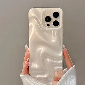 Marble Pattern Phone Case, Shockproof Phone Protective Cover, Phone Accessory Compatible with iPhone 16 Pro Max 16 16 Pro 16 Plus 15 15 Pro Max 15 Pro, Casing