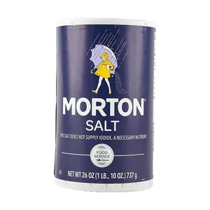 Morton Iodized Salt for Cooking & Baking - 26 oz Fine Grain Table Salt for Everyday Use