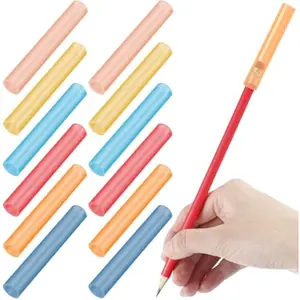 24 Pcs 2.6 Inch Chewable Pencil Toppers Chew Tube for Kid Silicone Chewy Pencil Toppers Sensory Oral Motor Chew Aid for Children Adult Anxiety Autism ADHD Sensory Integration(Multicolored)