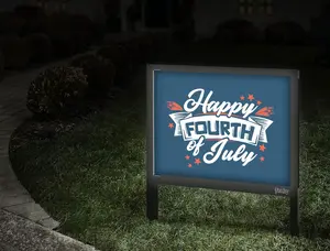 Happy Fourth Of July Yardsy Starter Kit (Frame + 2 Inserts)