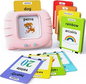 1 Piece Early Education Learning Device with 112pcs English Card, Talking Flash Cards, Flash Card Talking Toy