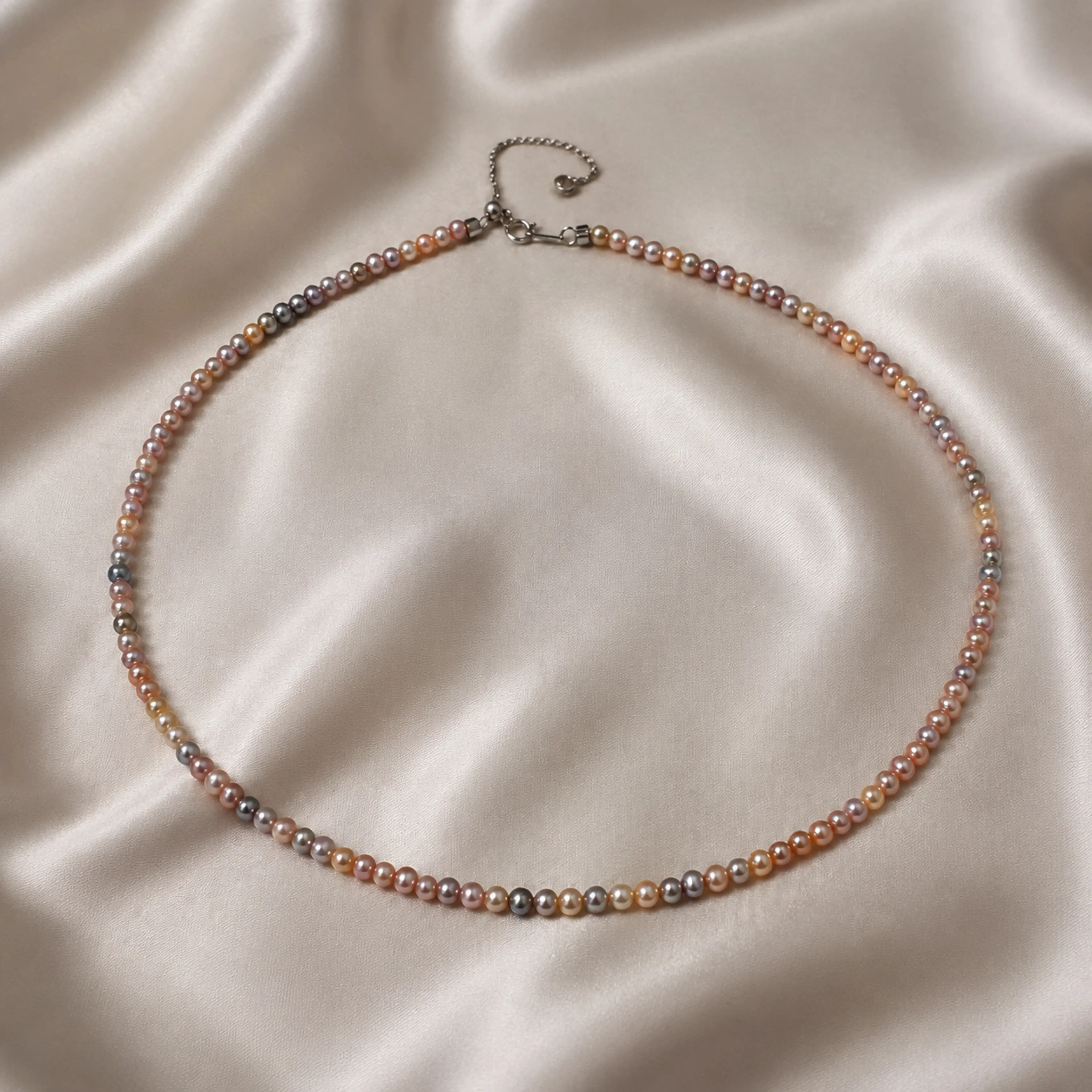 Natural Pearl Necklace Rainbow Candy Freshwater AK Pearl Necklace Baby Pearl Fashion Summer Vibe Women Accessory